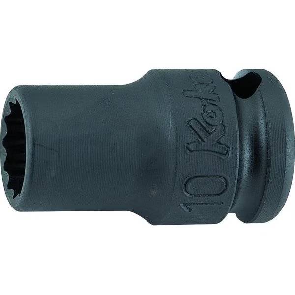 Socket 18mm 12 Point 32mm Thin walled 3/8 Sq. Drive, Ko-Ken, Mfr#: 13406M-18